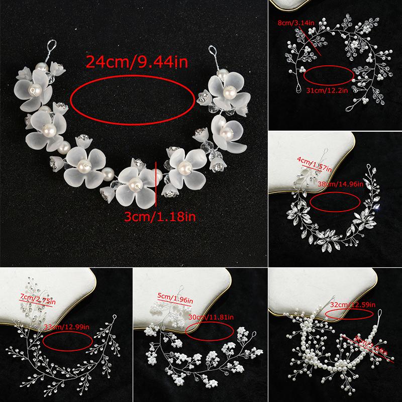 1PC Headband Handmade Accessories Bride Bead Gift Plastic Elegant Headband Wedding Simplicity