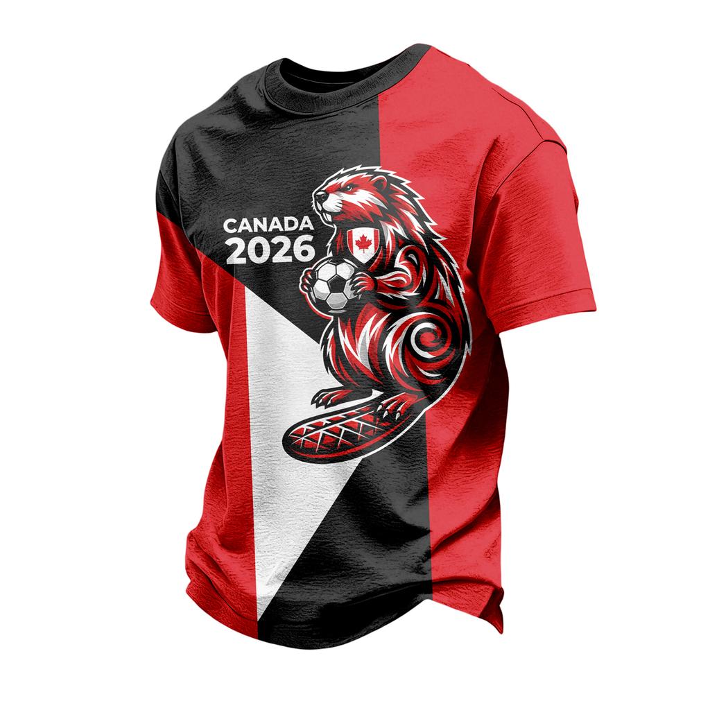 Men's Casual Short Sleeve T Shirt Crew Neck Comfortable Lightweight Soft Fabric Graphic Print Design