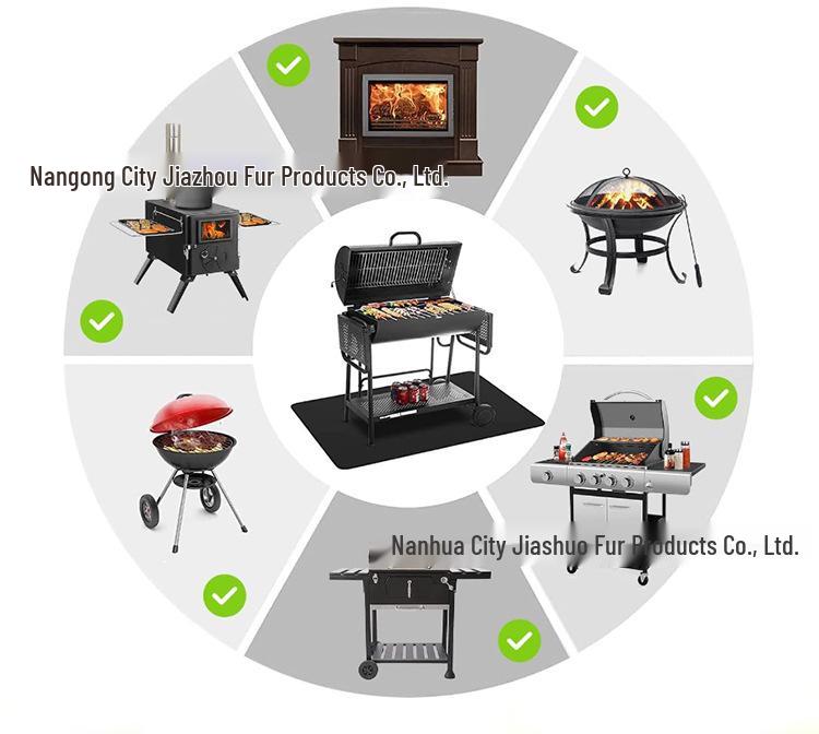 Outdoor Double-Sided Fireproof Mat: Barbecue, Picnic, Camping, Car-Mounted Storage Heat Insulation Pad