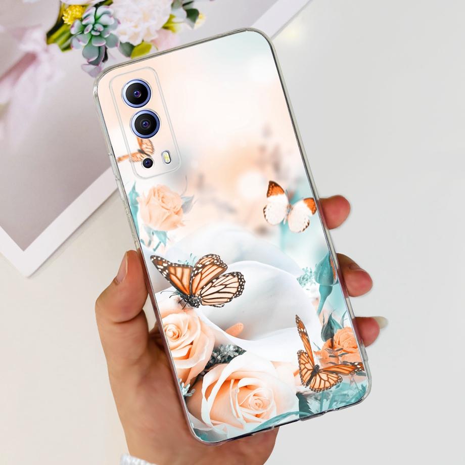For Vivo Y72 5G V2041 Phone Case  For Vivo Y52 5G V2053 Mobile Back Cover Soft TPU Silicone Shockproof Clear Capa VivoY72 Y52 5G