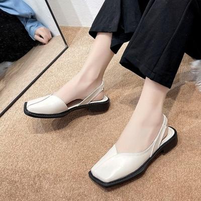 Moda Moda Płaskie Damskie Sandały Niski Obcas Rzymskie Buty z Prostym Designem do Codziennych Dojazdów, Bajkowy Styl Casualowe Pojedyncze Buty dla Kobiet