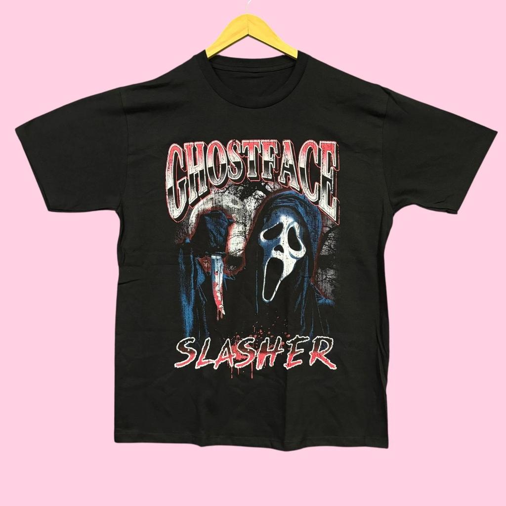 Scream Ghostface Slasher Horror Movie Poster Tee L