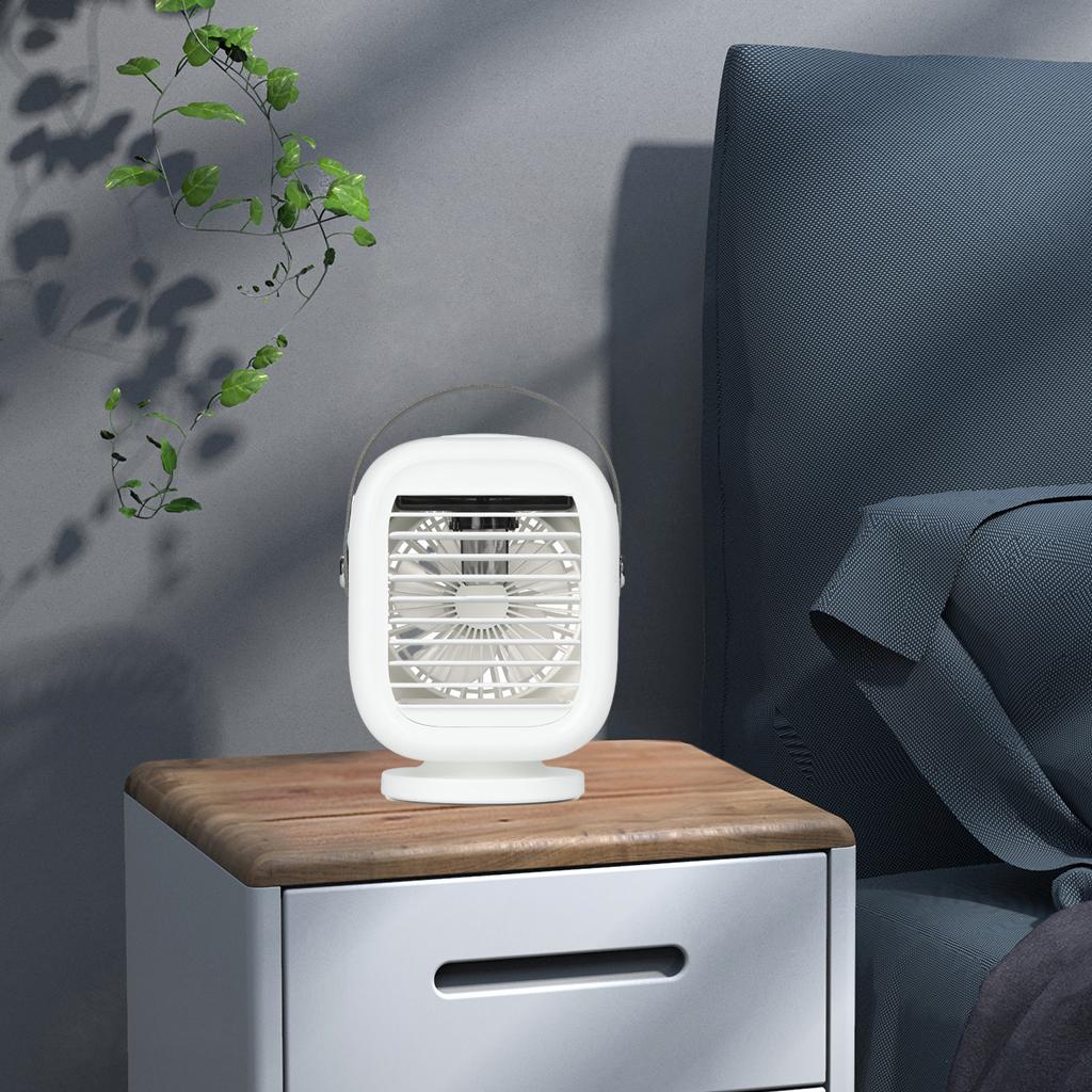 Mini Table Fan Personal Portable USB Air Cooler Fan Desktop Cooling Fan USB Water Cooling Fan Humidifier Summer Cooler Fan