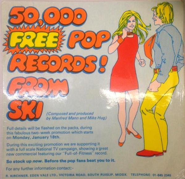 

7-дюймовая пластинка MANFRED MANN MIKE HUGG Ski FullOfFitness Тема SKI01 Лыжи 1971 Великобритания Рок Б/у