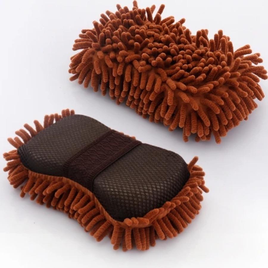 Microfiber Car Washer Sponge Cleaning Car Care Detailing Brushes Washing Towel Auto Gloves Styling Accessories Maintenance