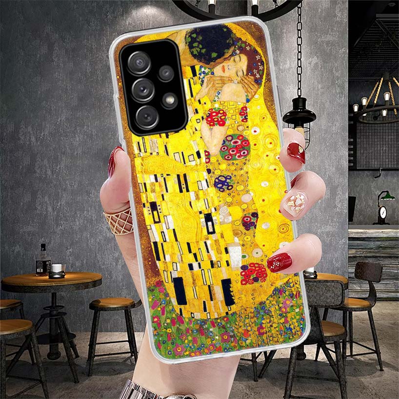 Kiss by Gustav Klimt Desig Soft Phone Case For Samsung Galaxy S22 S23 S24 S25 Edge S26 Ultra S20 FE S21 Plus + Fundas Coque Gala