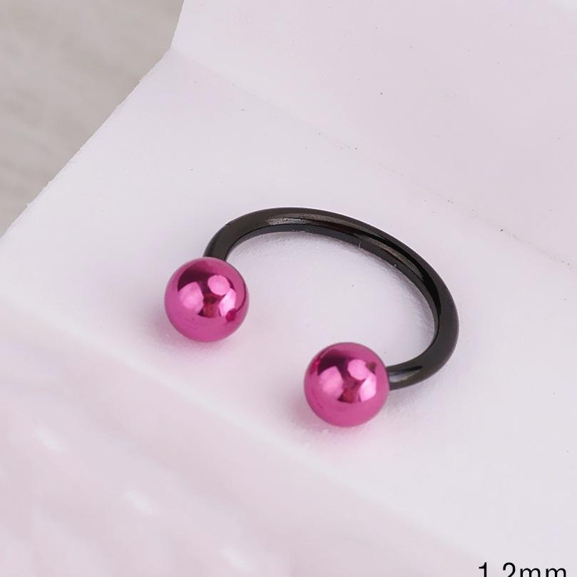 Heart Pearl Nose Rings Pointed Cone Love Lip Pierced Horseshoe Ring Skull Butterfly Nose Septum Piercing Earrings Tragus Jewelry