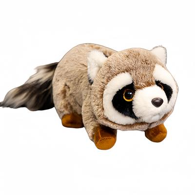 Simulation Raccoon Plush Toy Wild Anime Raccoon Plushies Lifelike Stuffed Animal Dolls Birthday Gift