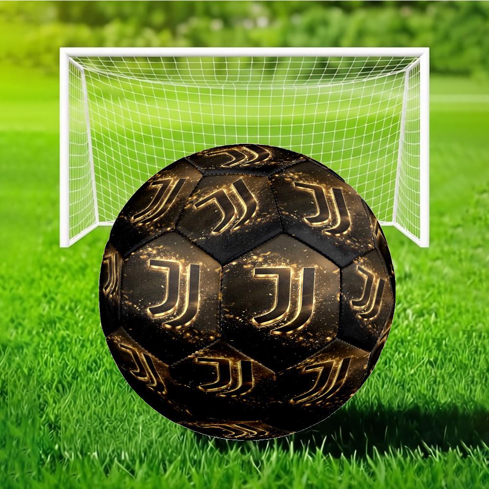 Juventus Endless Passion Soccer Ball Size 5 Soccer Ball, Machine-stitched, Soft and Comfortable, Suitable for Training and Matches Fan Gift