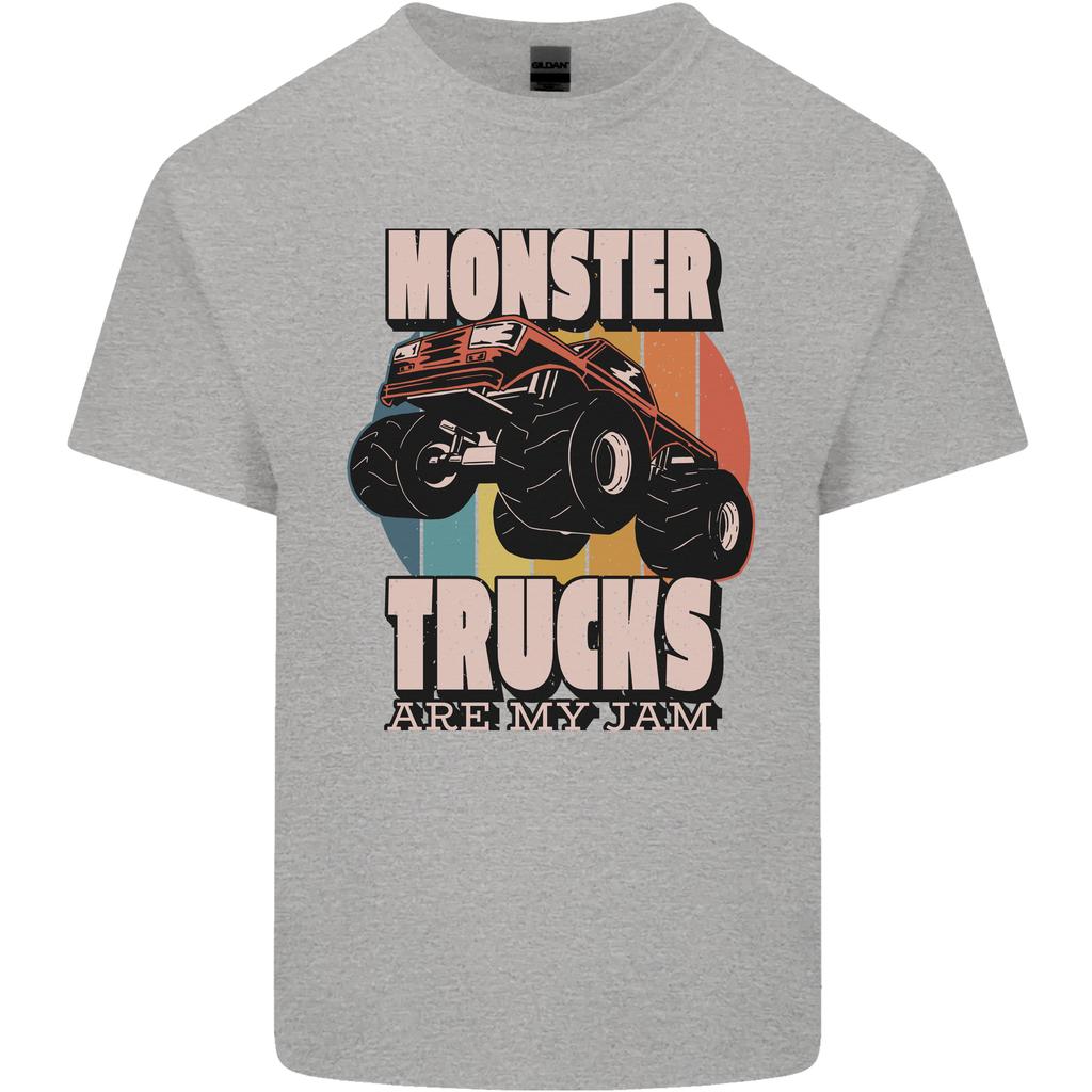 Monster Trucks are My Jam Funny Unisexs Light Cotton TShirt
