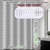 Advanced Gray Check Shower Curtain Simple Bathroom Curtain Dry And Wet Separation Easy To Clean Peva Waterproof Material