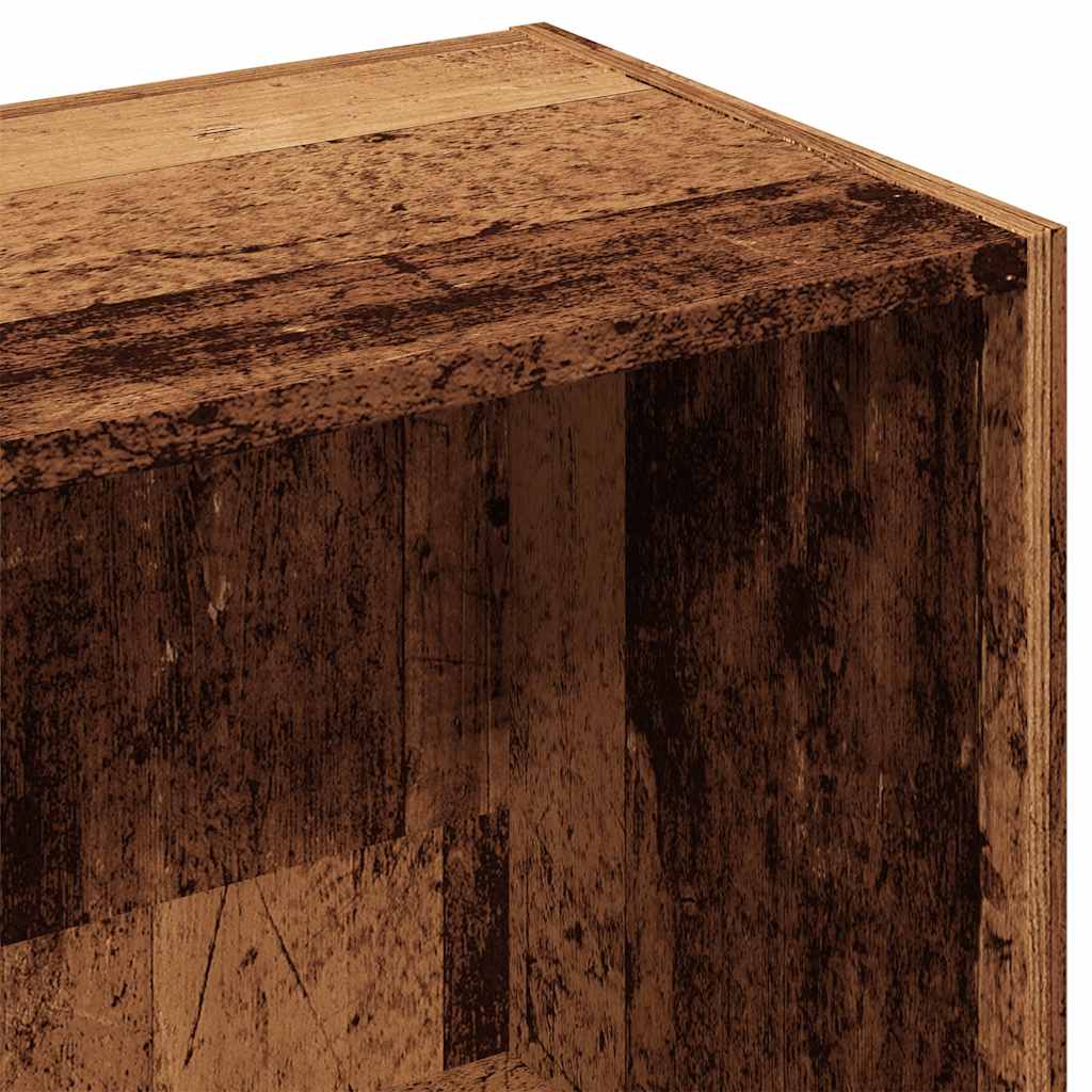 Bookshelf Vintage Wood Look 50 X 25 X 80 Cm Engineered Wood