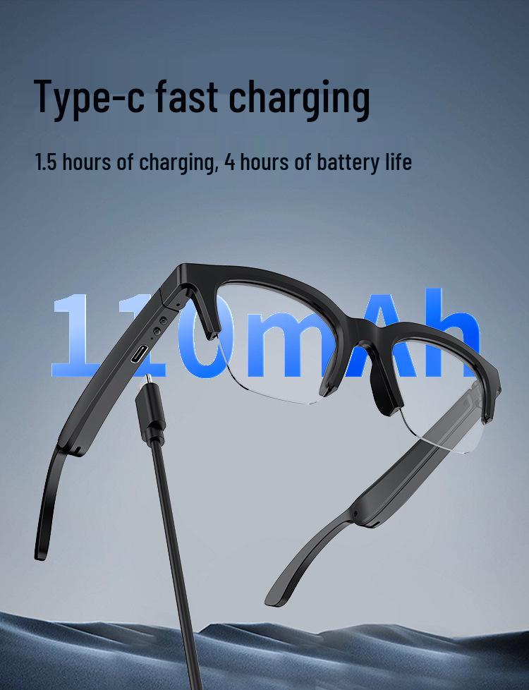 E60 Smart Audio Glasses: Discreet Design, Extended Battery, Lightweight Bluetooth Audio.