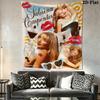 Sabrina Carpenter Glow Wall Hanging Printed Fabric Blanket Decorative Tapestries for Bedroom Living Room Home Decor