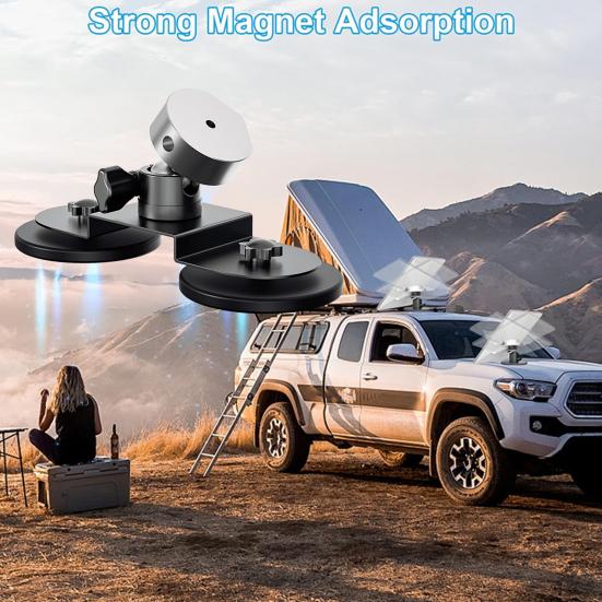Mini Magnetic Mount Car Roof Mount Easy To Install Adjustable Angle Antenna Magnetic Mounting Bracket for RV Boat