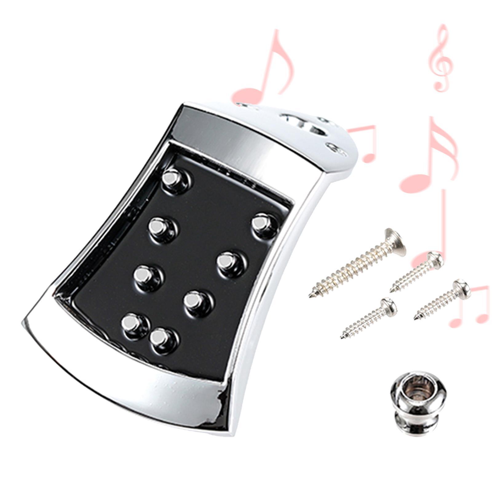 

Guitar Mandolin Tailpiece Sturdy with Screw High Performance Fine Workmanship Replacement Top Mandolin for Christmas Gift чорний