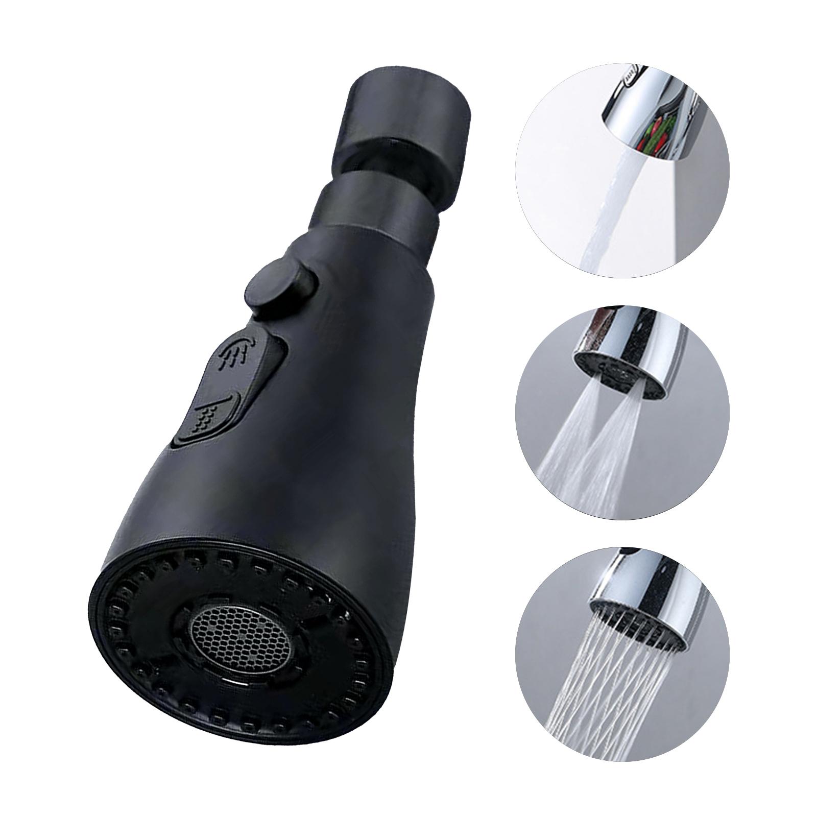 3 Functions Spray Head 360 degrees   Faucet Spayer Head G1Celsius2 Water-saving Sink Aerator for Kitchen Faucet Replacement Spray Head Polished F