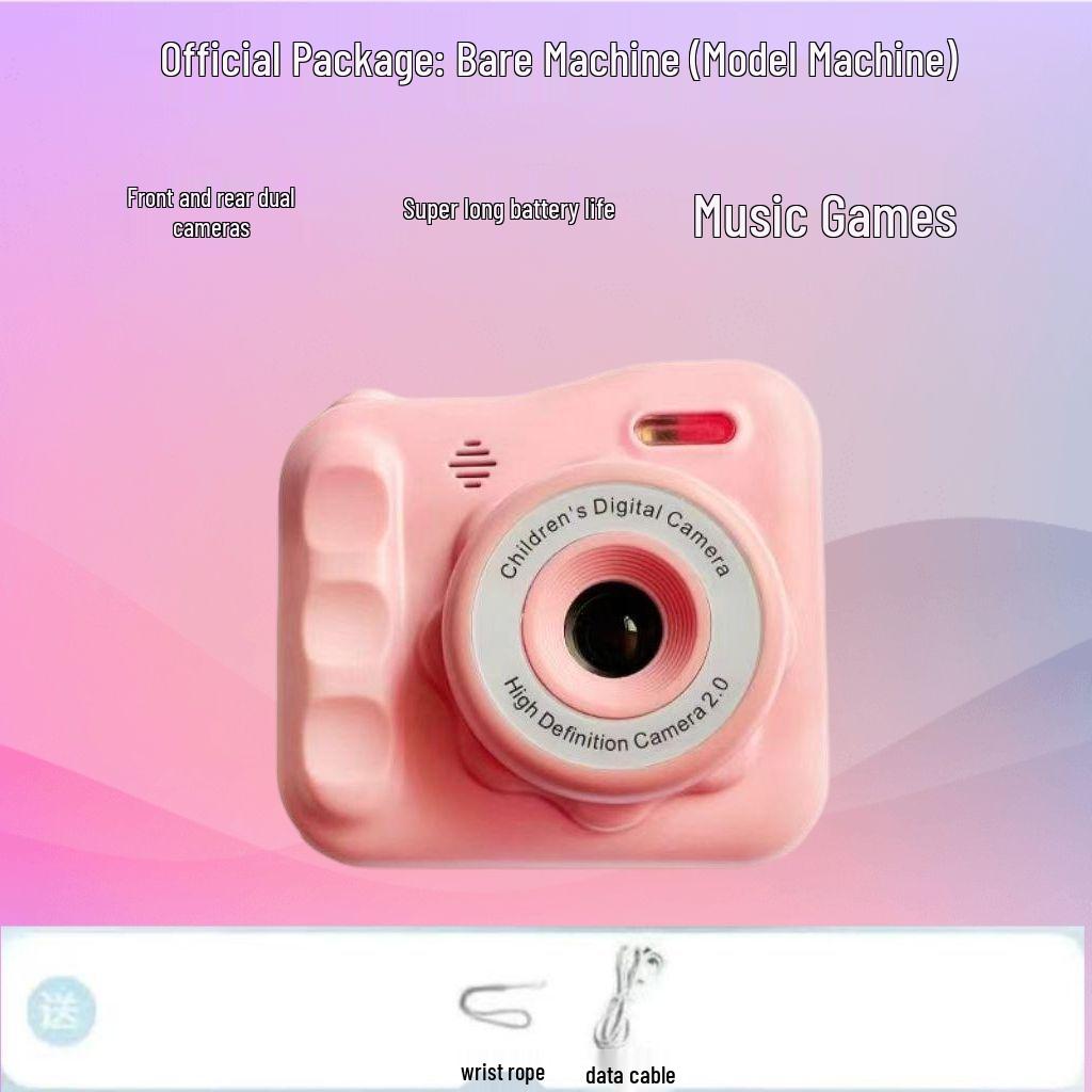 Children s Rechargeable Digital HD Dual Camera - Connects to Phone, Ideal for Birthdays & Children s Day Gifts.