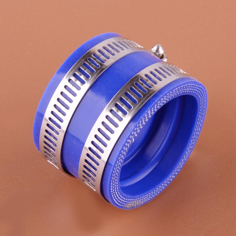 Motorcycle Blue 40mm Carburetor Carb Intake Manifold Adapter Boot Sleeve Joint With Clamp