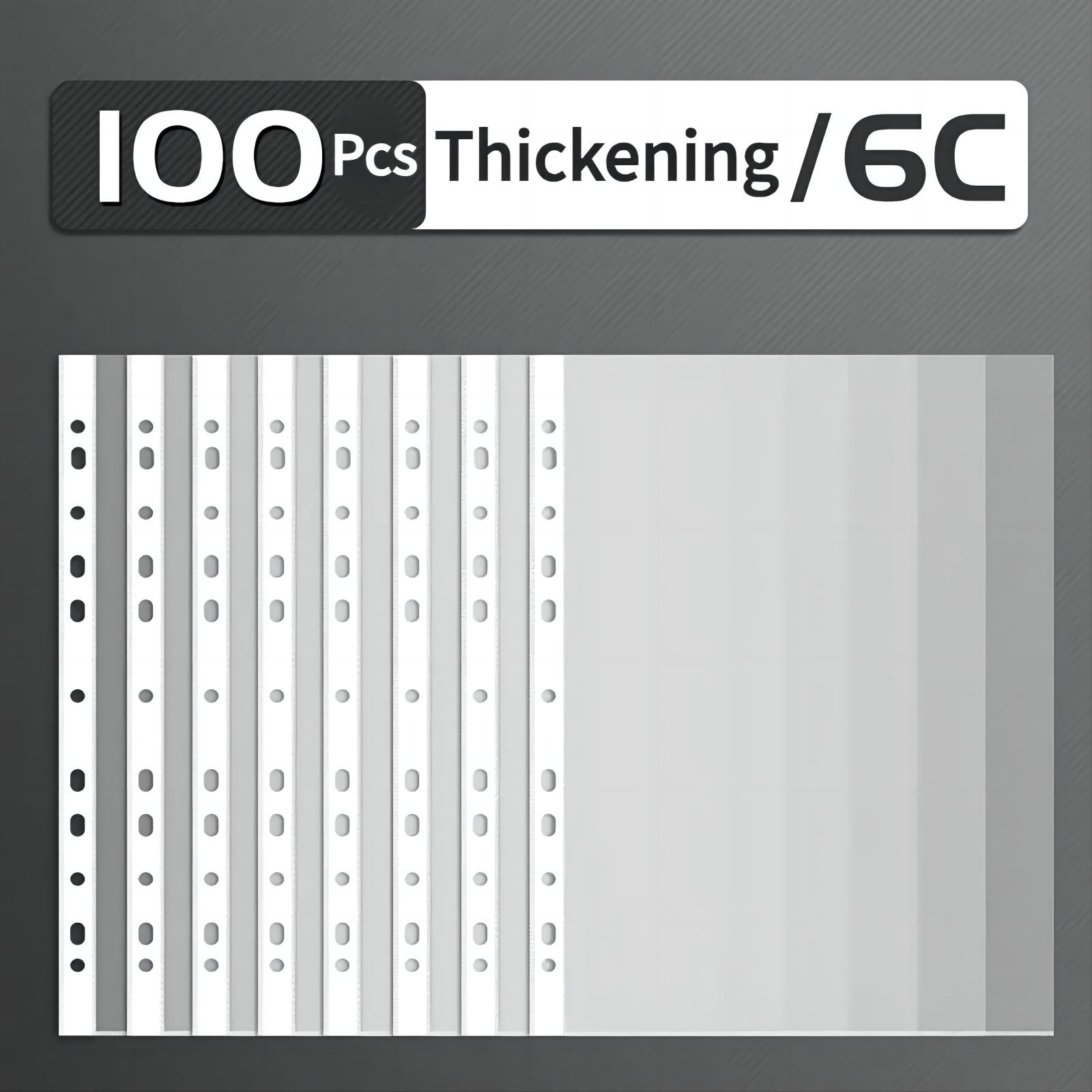 

100 шт., 11 отверстий, карманы для файлов формата А4, папка для папок с кольцами, куртки, сумка для папок с отверстиями, папка для папок с кольцами (Толщина 3C/6C)