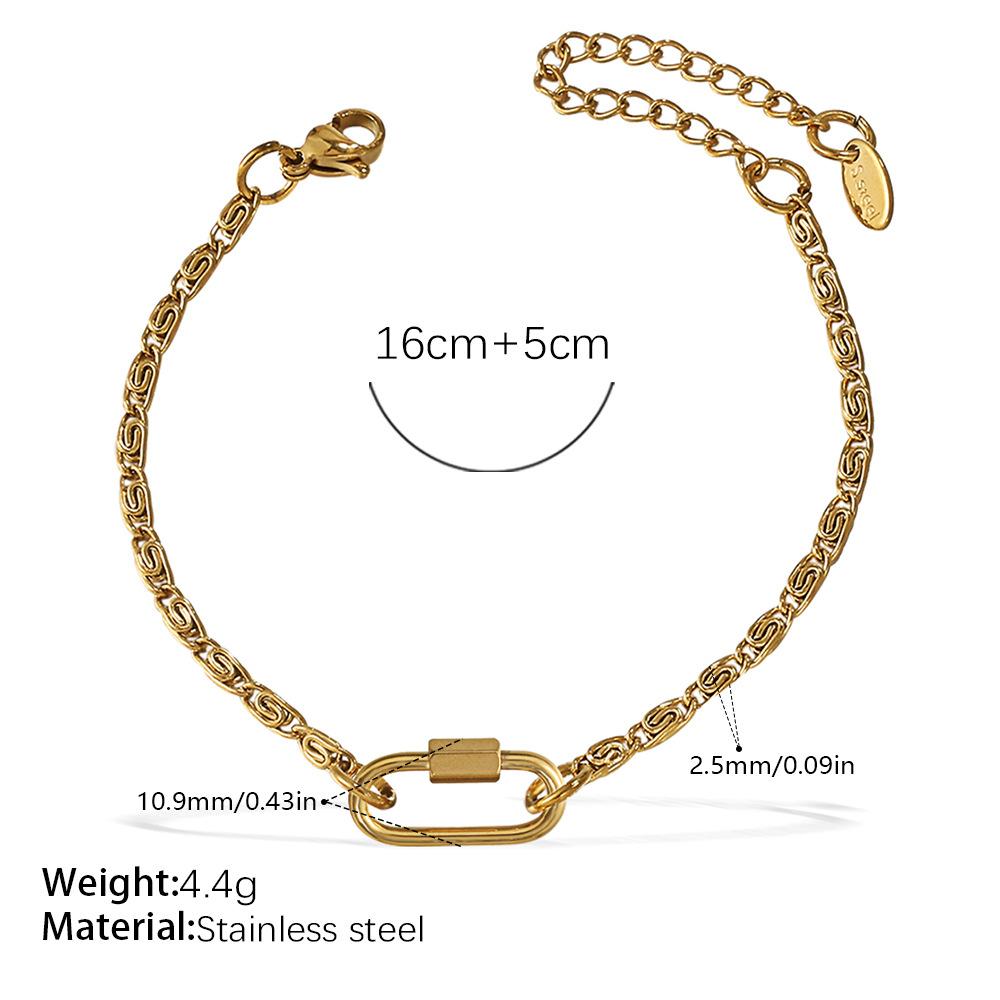 Japan And South Korea Fashion Niche Bracelet Necklace Women'S Personality Design Versatile Jewelry Does Not Fade Popular Trend