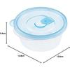 [.co.jp Exclusive] Iwasaki Industrial Lastroware Smart Flap Round Storage Containers, Small, 440ml, Set of 2, Antibacterial, Microwave-safe with Lids