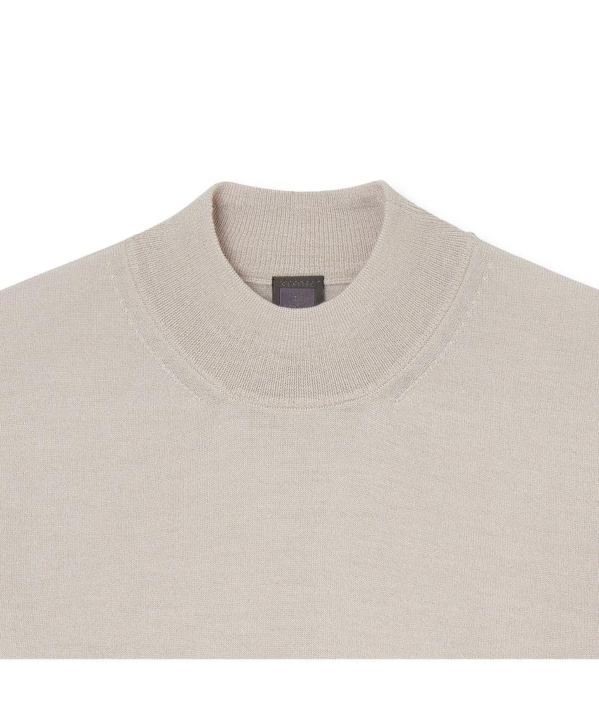 IOLO Women Shine Wool Mock Neck_Beige