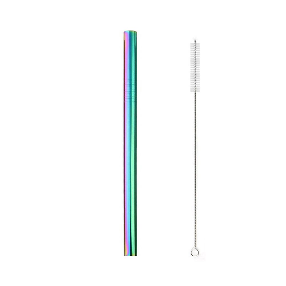 High Quality Metal Straw Stainless Steel Straw Reusable Drinking Straws Diameter 12mm Tube Smoothies Tapioca Pearls Bar Party
