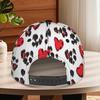 Valentine's Heart Leopard Spots Print Classic Baseball Cap Lightweight Polyester Duckbill Hat Adjustable Design Perfect