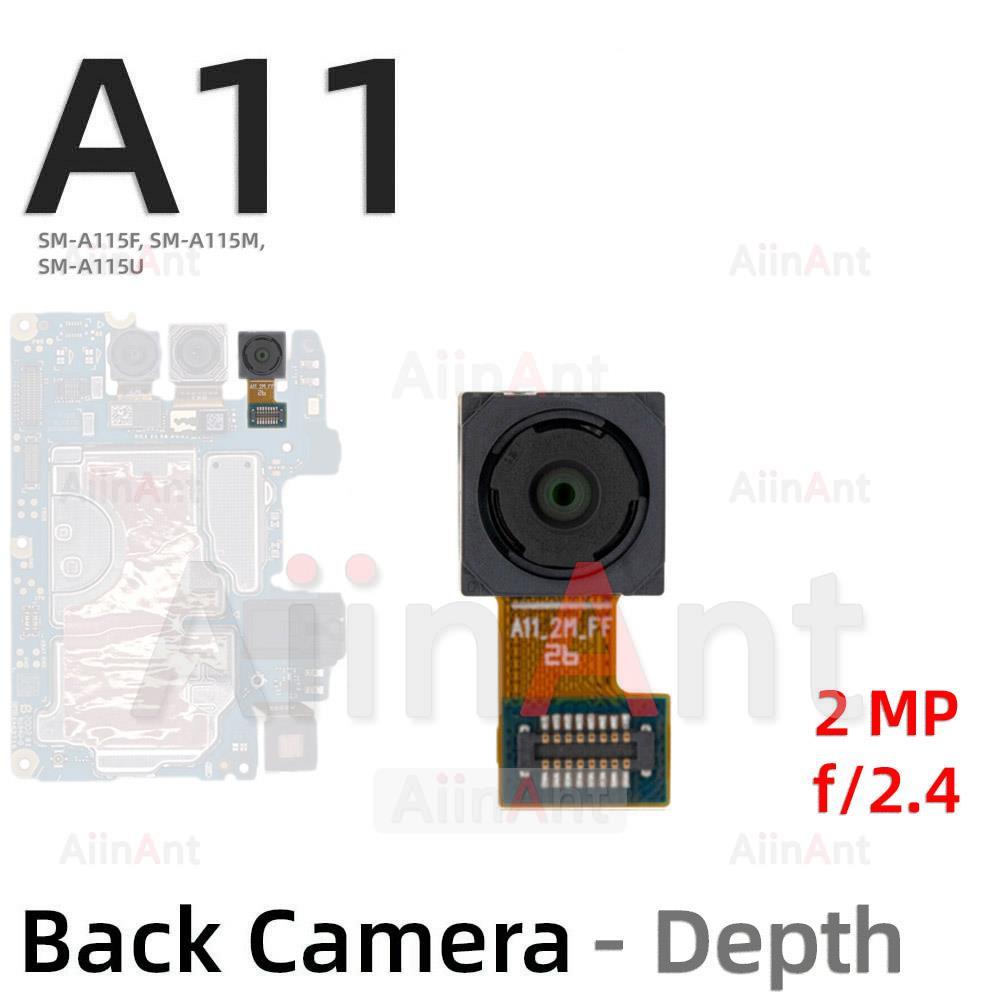 Back Front Small Macro Depth Wide Main Rear Camera Flex Cable For Samsung Galaxy A12 A11 A115F A125F Phone Parts