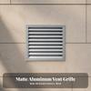 Louvered Ventilation Grille Weather-Resistant Aluminum Vent Cover Wall