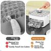 Homemade Large Capacity Ice Cube Mold Reusable Space-Saving Ice Maker Double Layer With Ice Scoop Ice Storage Box Small Freezers