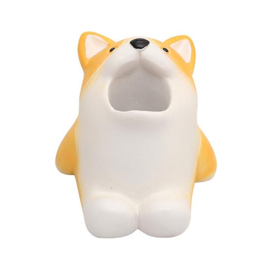 Cartoon Animal Toothbrush Holder Resin Bathroom Organizer Stand for Toothbrushes Paste Adorable Desk Decor for Sink Countertop Multi-Purpose Storage