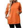 Women Winter Tops Women's Long Sleeve Sweatshirt Casual Crewneck Loose Fit Pollover Fleece Tops
