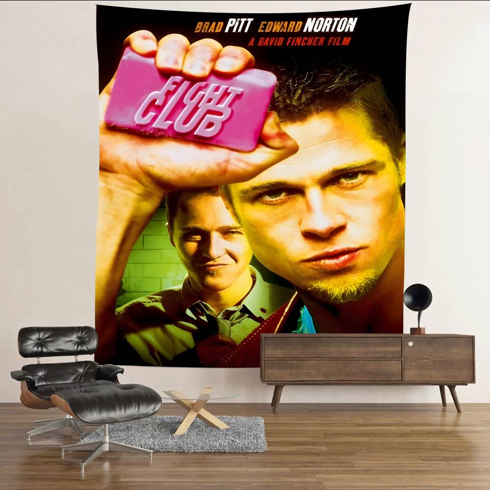 Klassischer Film Fight Club Brad Pitt Boxfilm Motto-Party Hintergrundtuch für Geburtstagsdekorationen Hintergrund für Fotoshooting