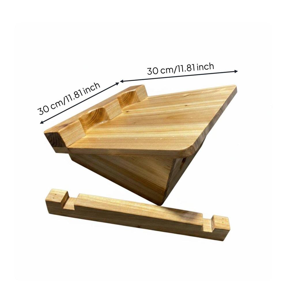 Tavola Inclinata in Legno Legno Massiccio Stretching Polpacci Fisioterapia per Palestra
