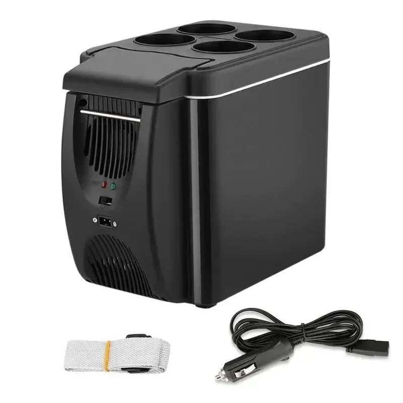 Congelador de Carro 12V 6L Mini Congelador Portátil Geladeira Automática Geladeira de Exterior Geladeira Automática Aquecedor de Carro Cooler Amagi