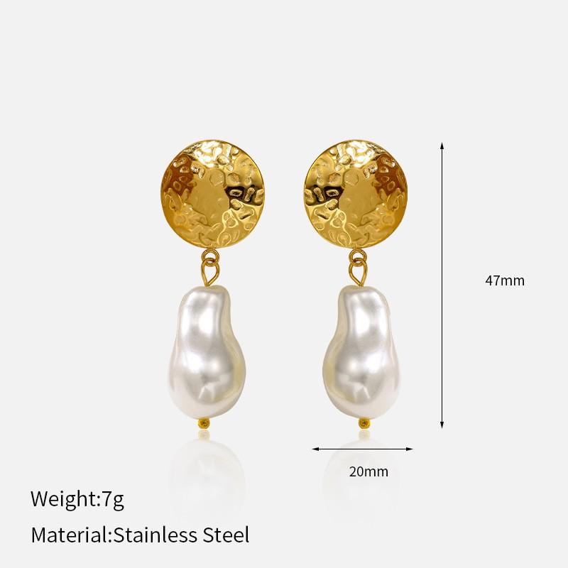 Ins Style Stainless Steel Earrings 18K Gold Plated Titanium Trendy Jewelry Men Women