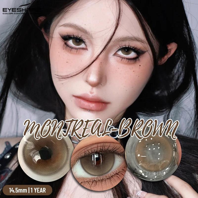1 Pair Colored Pupils Makeup Green Contact Lenses Beauty Blue Eye Lenses Cosmetic Brown Natural Pupils Gray Contacts