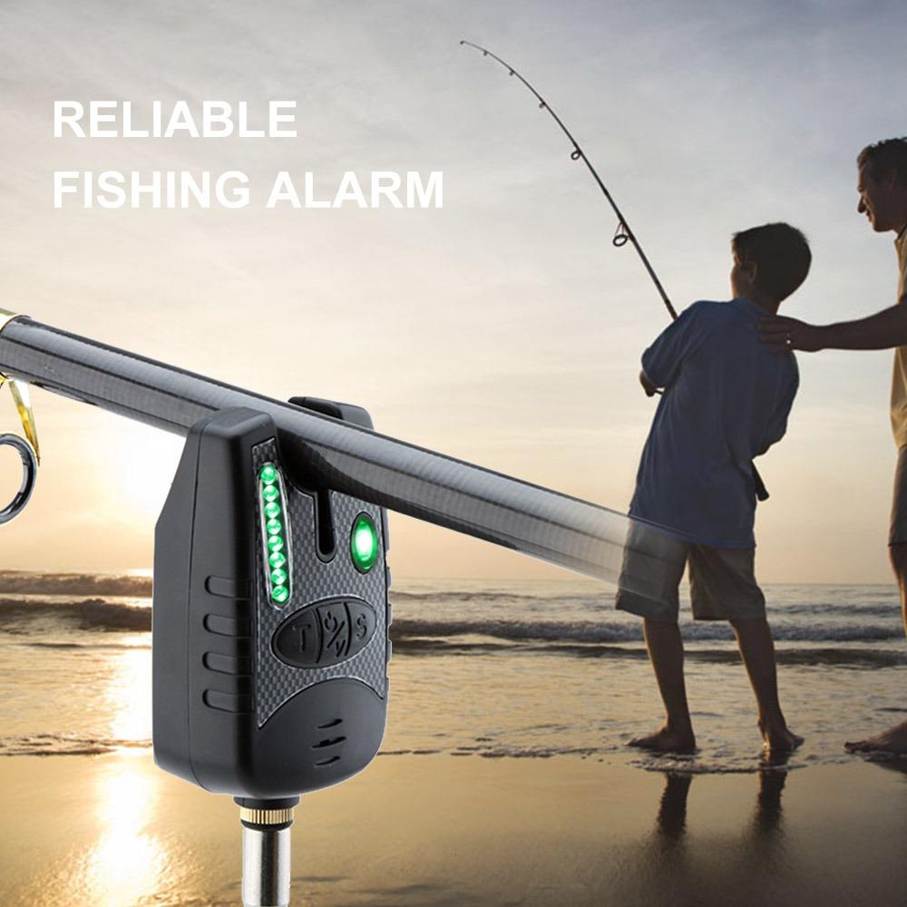 8 Tones Fishing Bite Alarm LED Light Fishing Bite Indicator Electronic Bite Alarm  for Enthusiasts