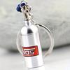 1PC Car Keychain Empty Nitrogen Bottle Style Metal Key Ring Car Turbo NOS Keychain