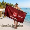 Aberdeen FC Design Beach Towel Custom Text Large Towel for Beach Vacation