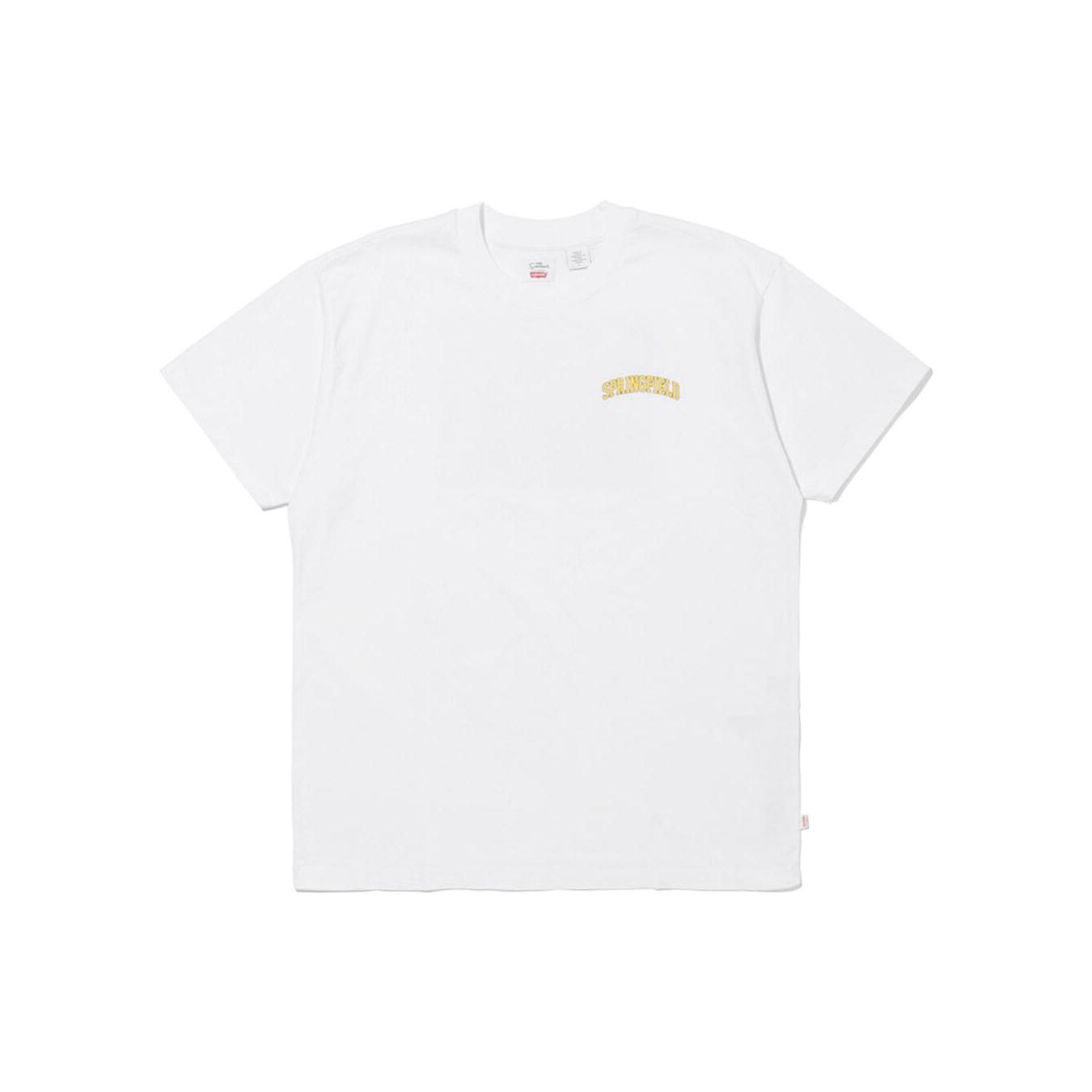 Мужская футболка Levis X The Simpsons с графическим принтом, круглый вырез, Белый A2058-0001 M