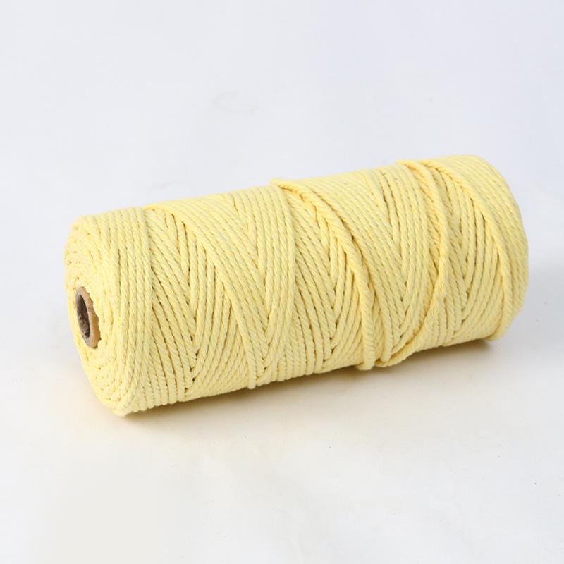 4mm 300m Colored Hand-Woven Cotton Rope for DIY Tapestry and Ornaments