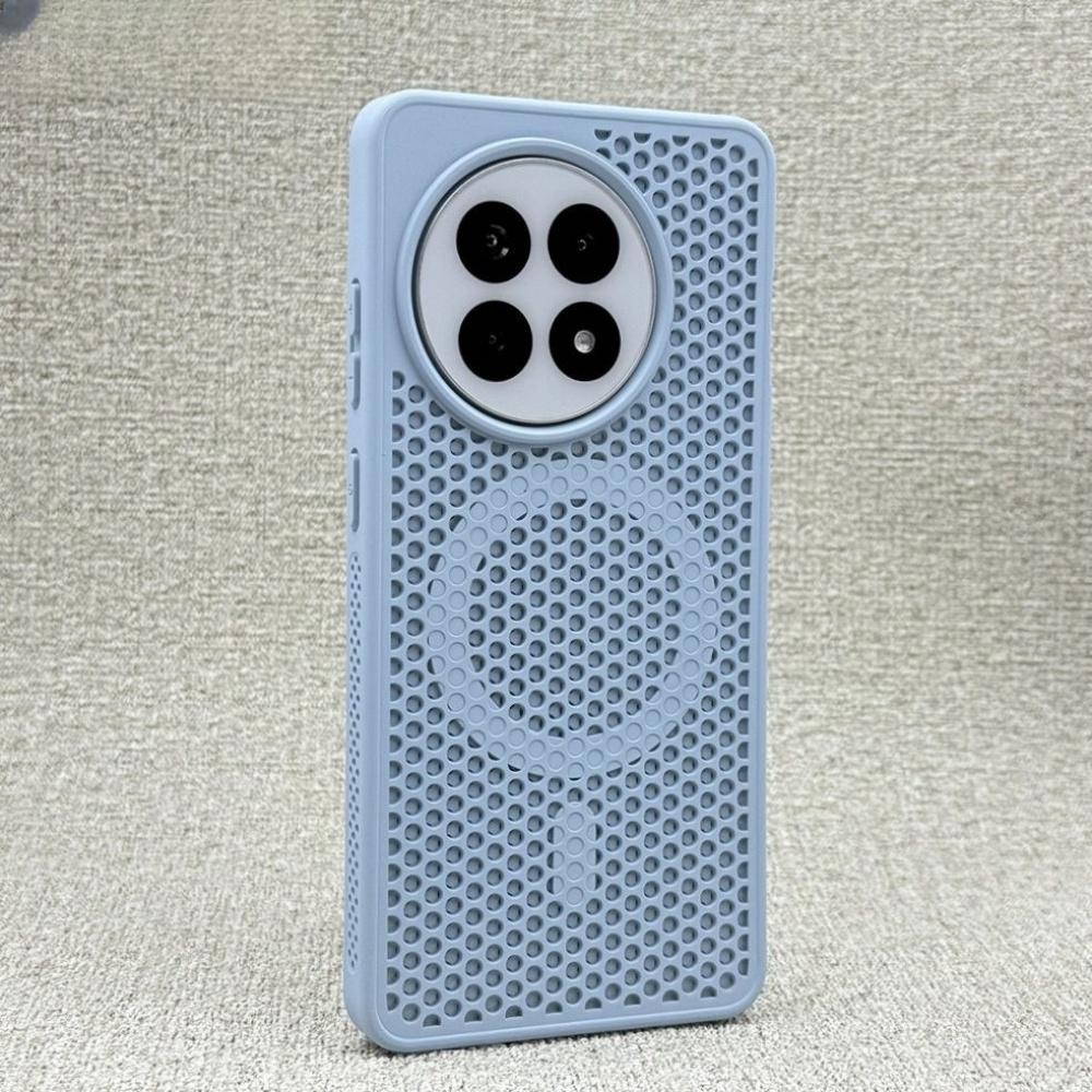 Honeycomb Holes For Magsafe Case for OnePlus 13 12 A5 Pro Cooling Magnetic Wireless Charging Shockproof Matte Hard PC Cover