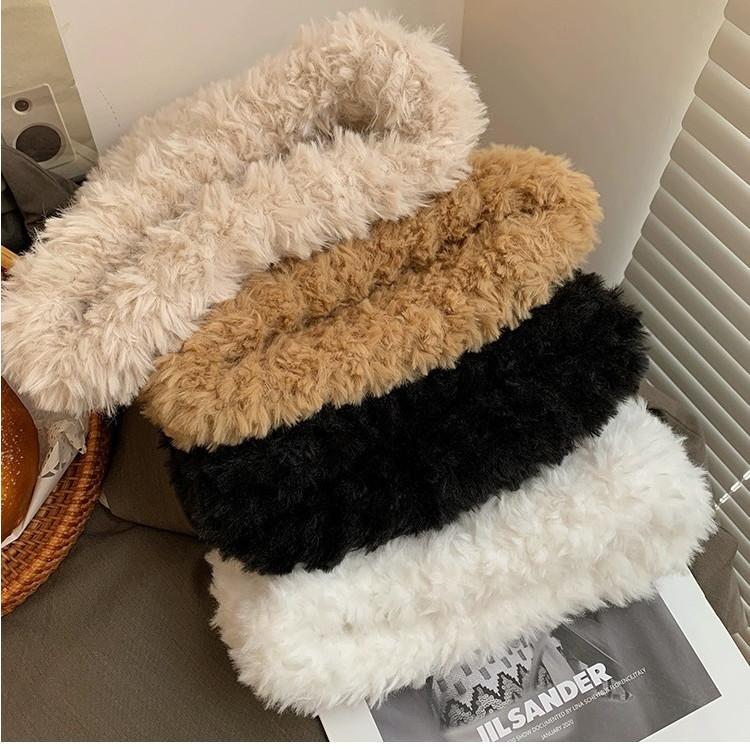 Nová dámská podzimní a zimní silná teplá pletená čepice s ochranou uší z umělé kožešiny, vlněná čepice