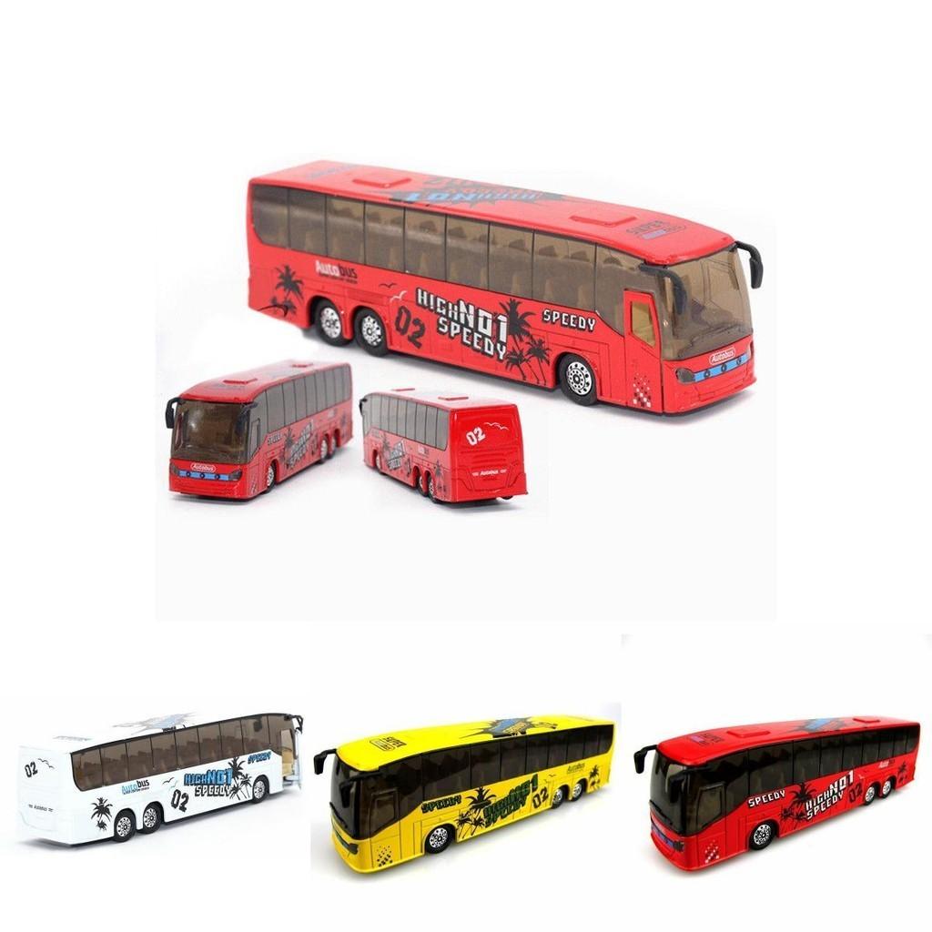 Premium 150 Diecast Metal Alloy Bus Toy For Kids With Sound And Light Features