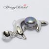 [BreezyIsland] Hawaiian Jewelry Pendant Top Dolphin Freshwater Pearl Sterling Silver 925
