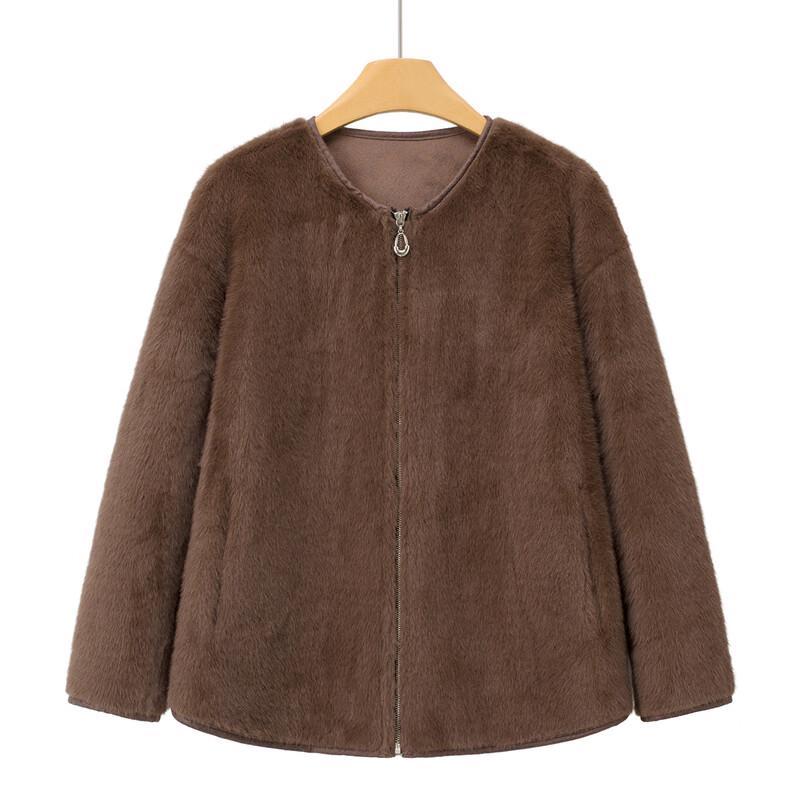 

YUZHAOLIN Thickened New Chinese Style Cardigan for Elderly Women M