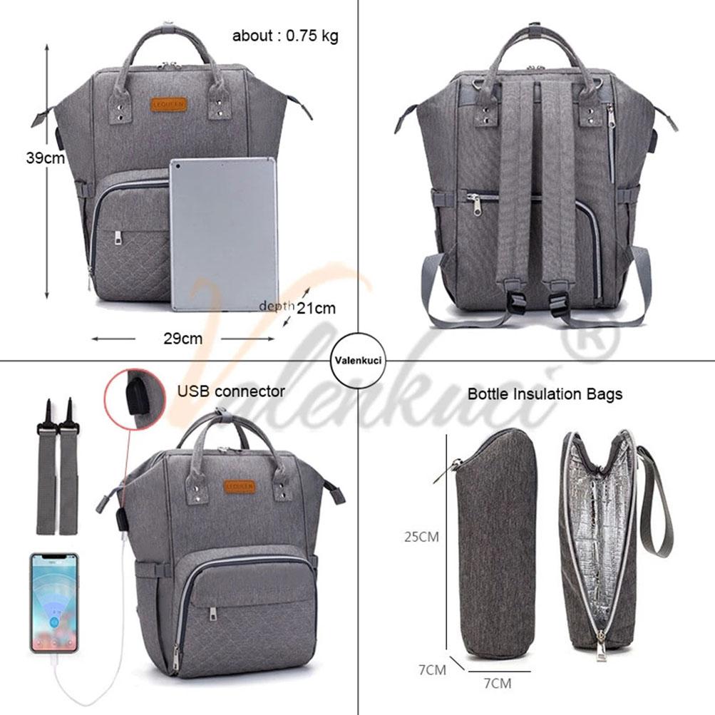 Diaper Bags for Baby Care Moms and Dads Backpack Multifunctional Baby Bags Maternity Nursing Handbag Stroller Bags Drop Shipping